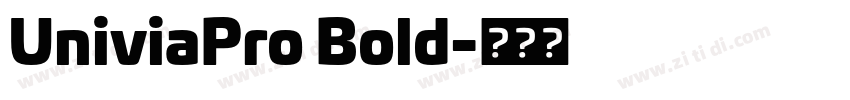 UniviaPro Bold字体转换 UniviaPro Bold字体转换